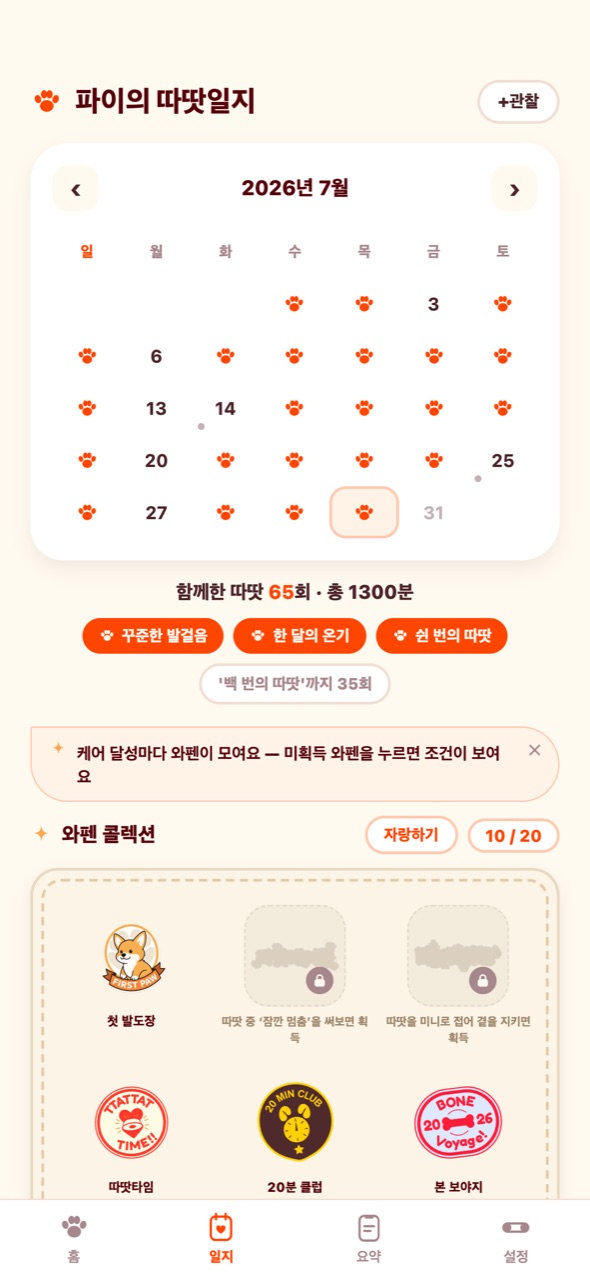 발도장 일지와 와펜